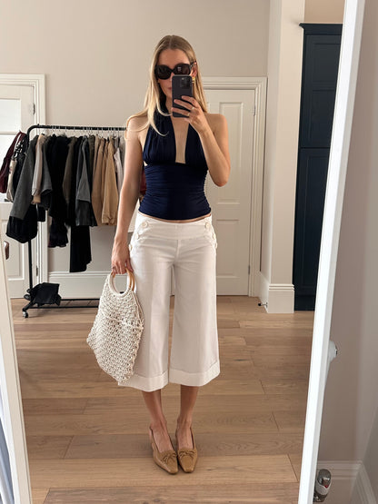 Vintage white Capri trousers