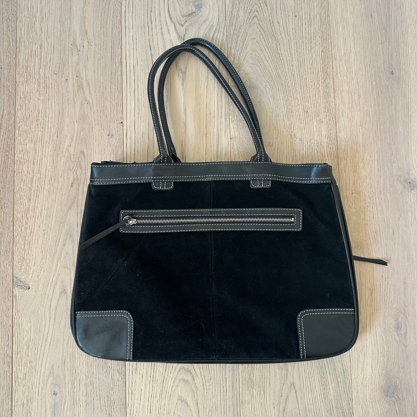 Vintage suede & leather bag