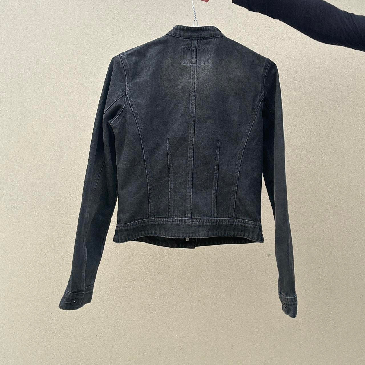 Vintage 00s asymmetric denim jacket