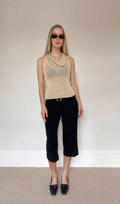 Vintage Knit Sleeveless Top