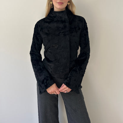 Vintage faux pony skin jacket