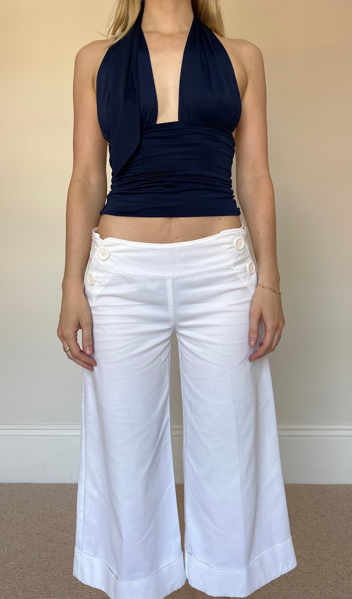 Vintage white Capri trousers