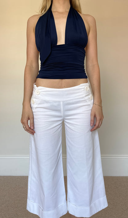 Vintage white Capri trousers