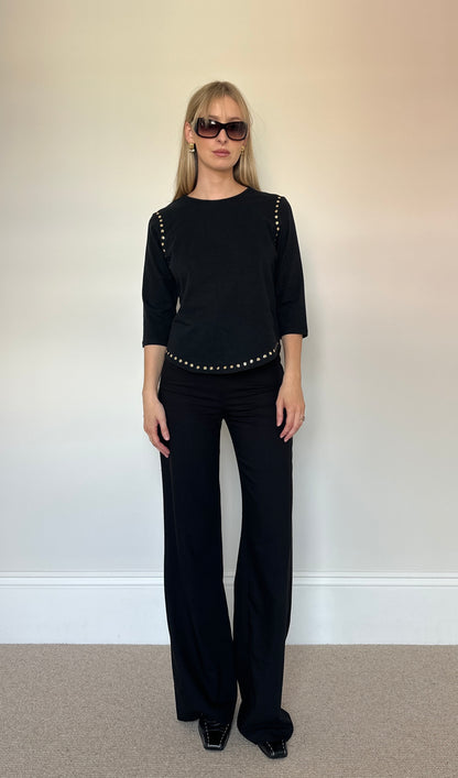 Vintage Stud 3/4 sleeve top
