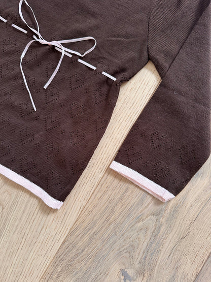 SALE brown knit top