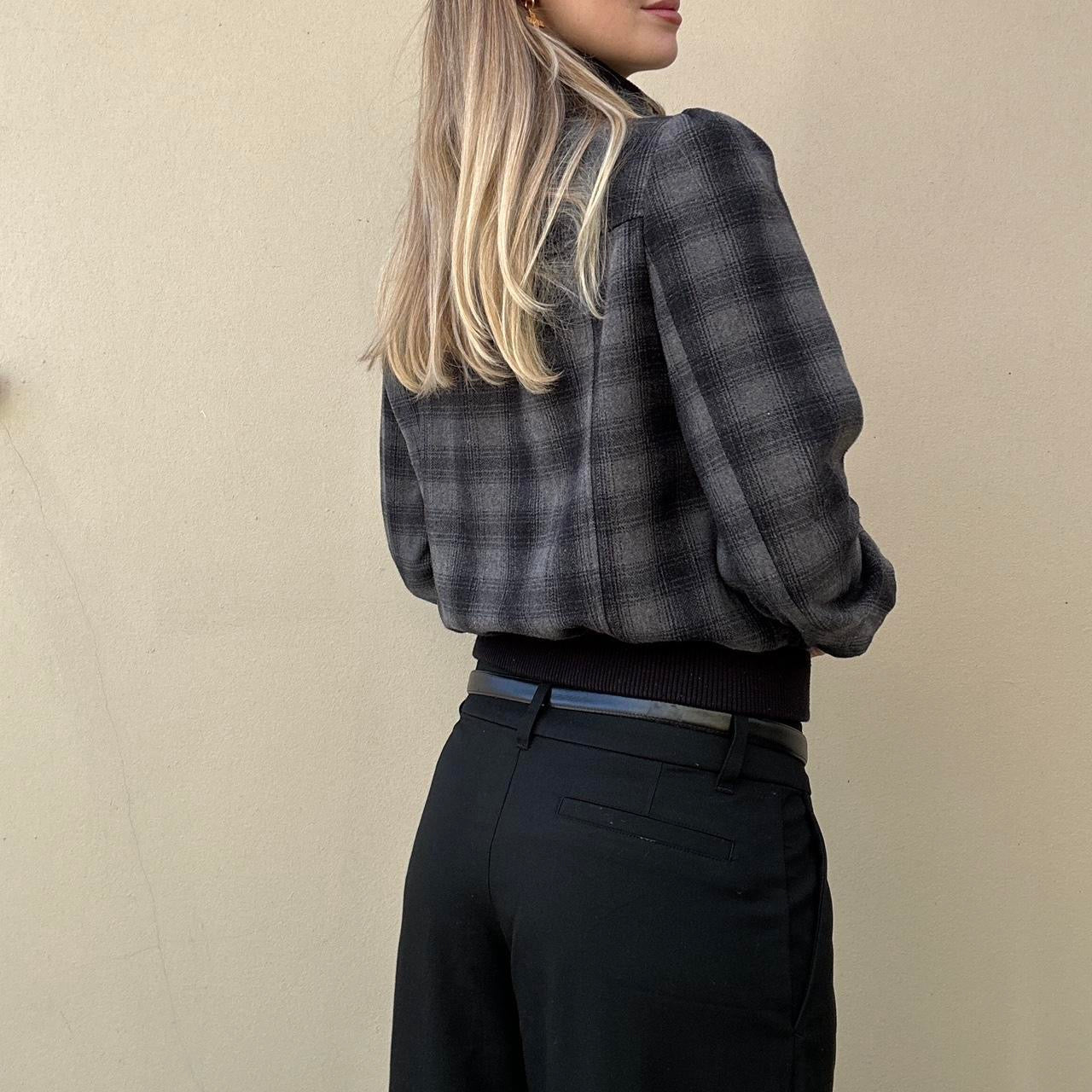 Vintage 00s check bomber