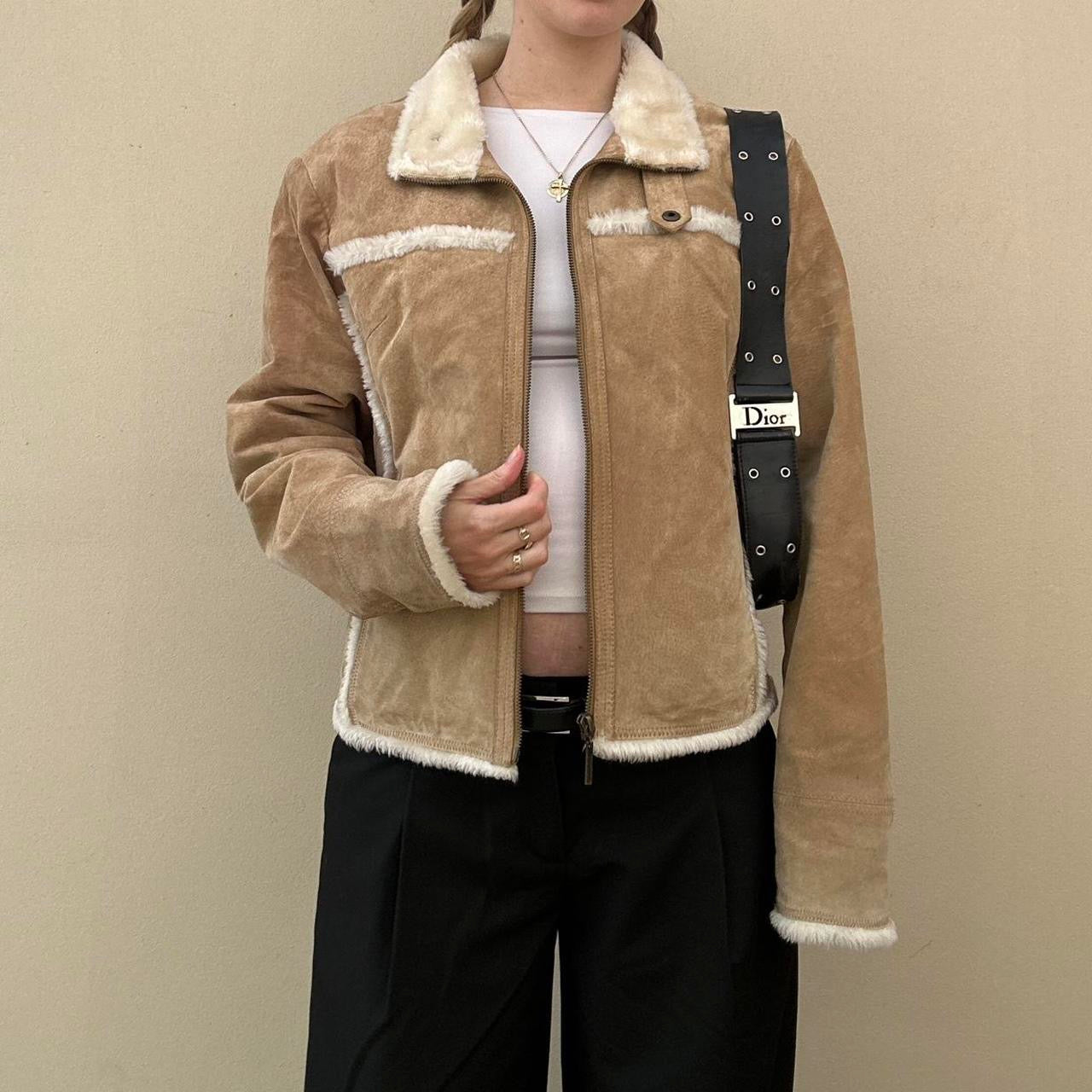 Vintage 00s suede & Sherpa jacket