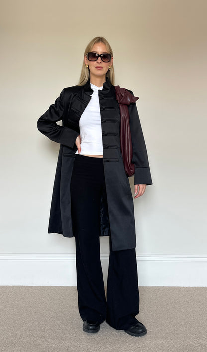 Vintage frog clasp trench coat