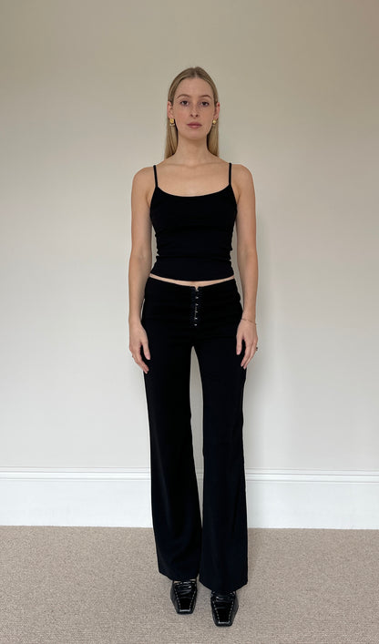 Vintage hook and eye trousers