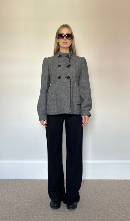 Vintage Grey Pea Coat