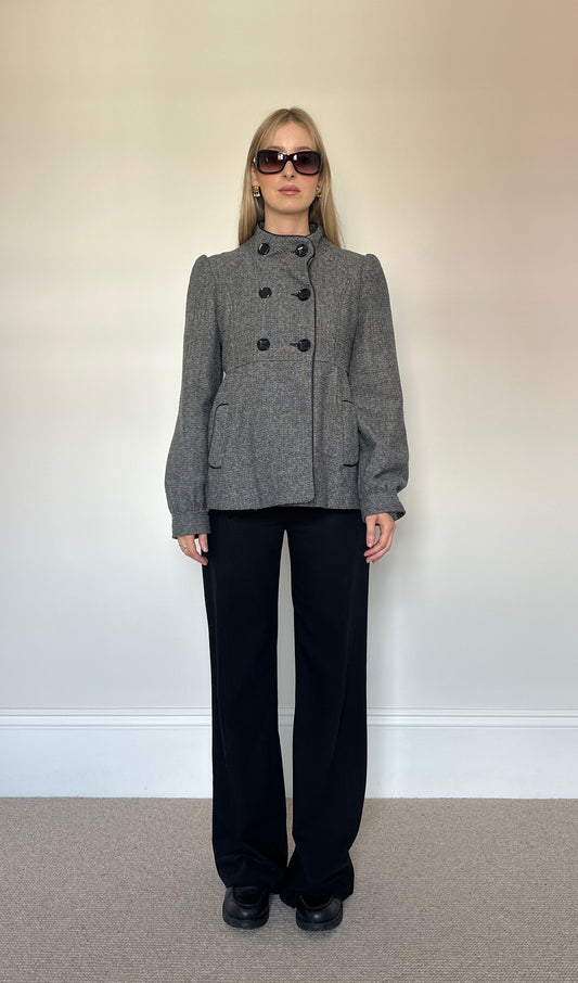 Vintage Grey Pea Coat