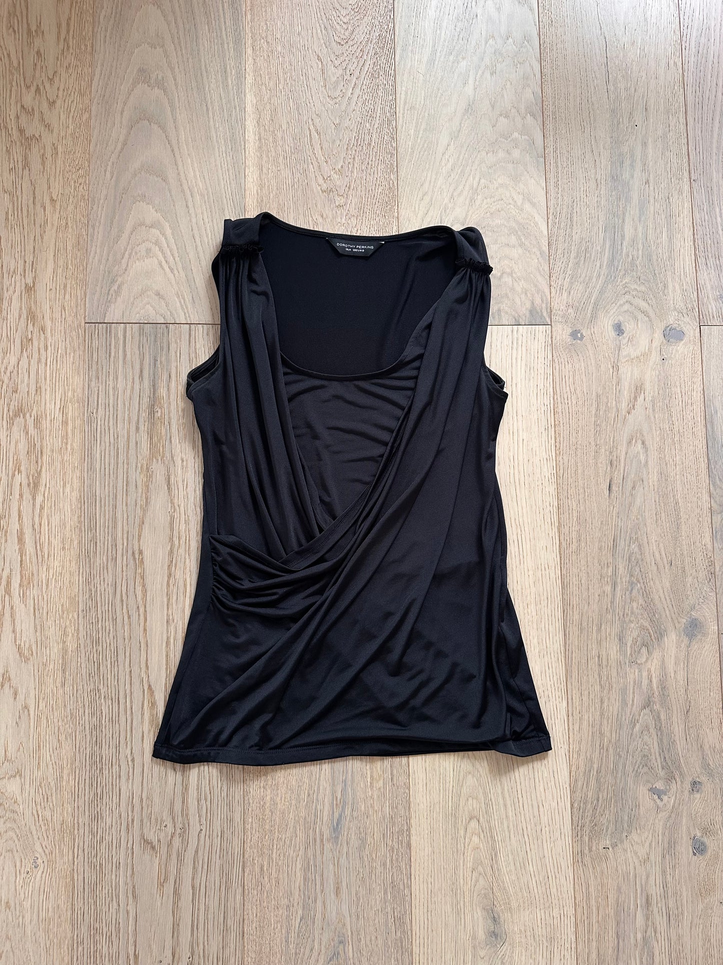 SALE Vintage black drape top