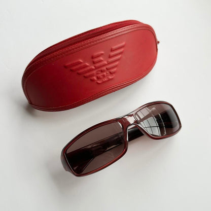 Vintage 00s burgundy Armani sunglasses