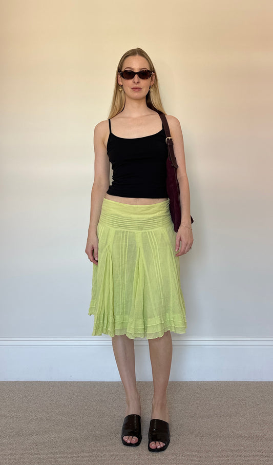Lime Green Jane Norman Skirt