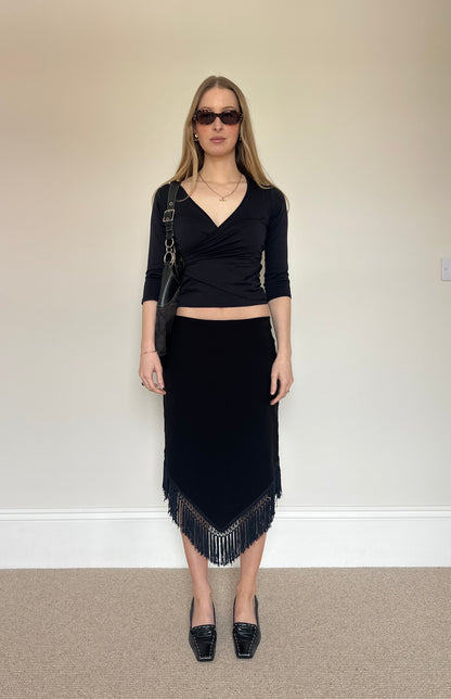 Vintage Tassle midi skirt