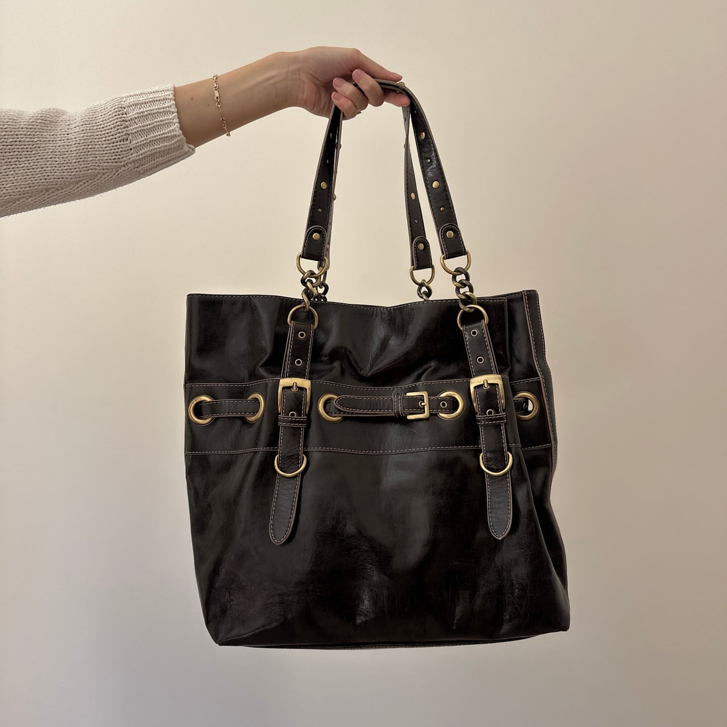 Vintage dark brown bag