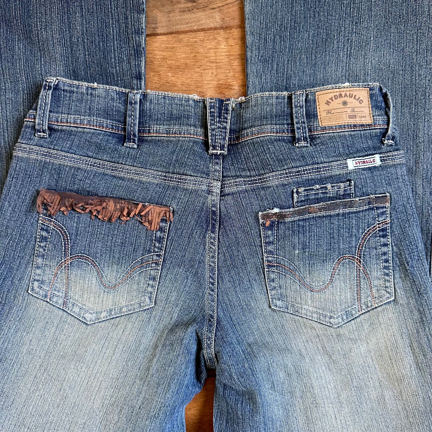 00s denim flare jeans