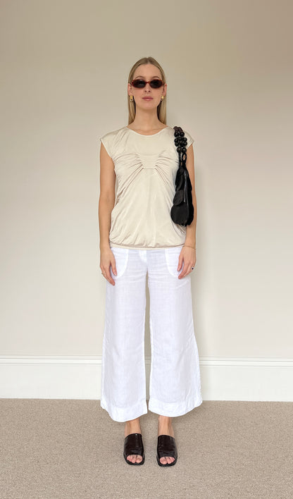 Vintage slinky backless top