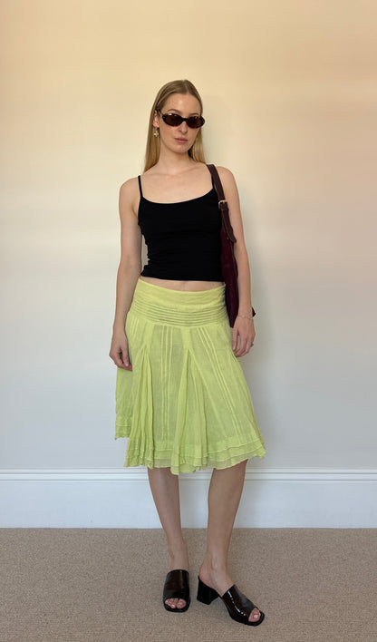 Lime Green Jane Norman Skirt