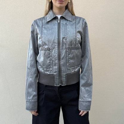 Vintage 00s satin bomber jacket