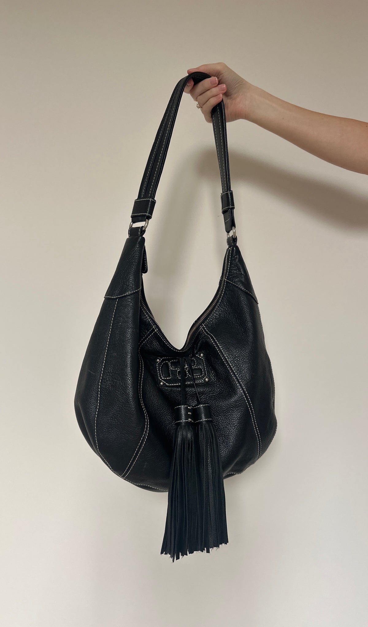 Vintage Tassle Leather Bag