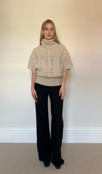 Vintage knit poncho jumper