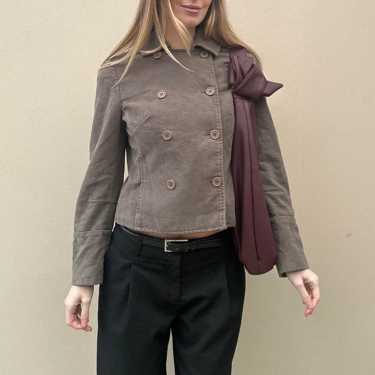 Vintage mink double breasted jacket