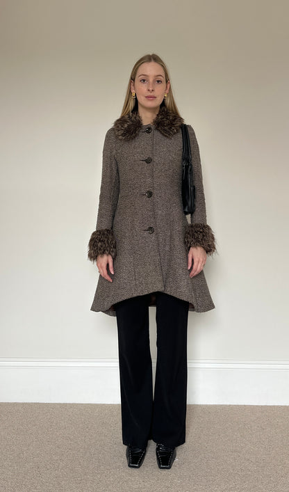 Vintage Tweed Afghan Jacket