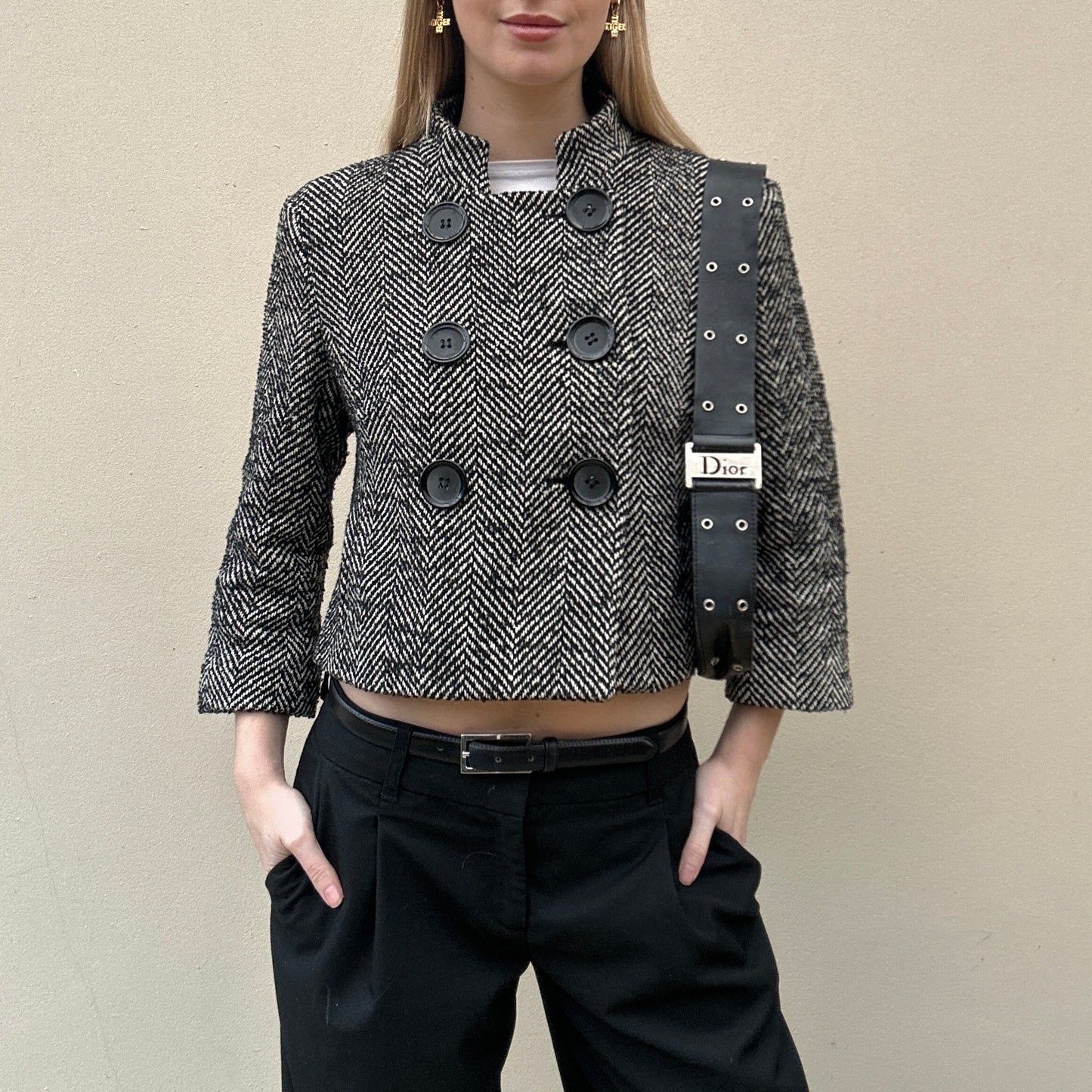 Tweed pea coat