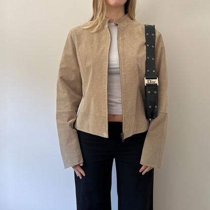 Vintage camel suede jacket
