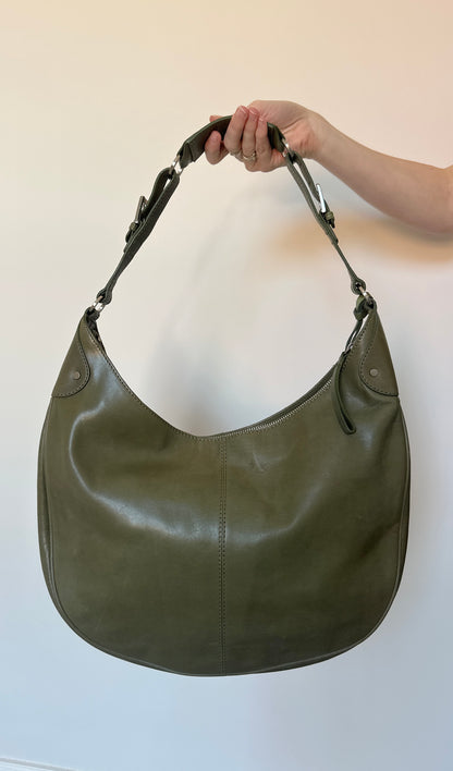 Vintage Olive Leather Bag