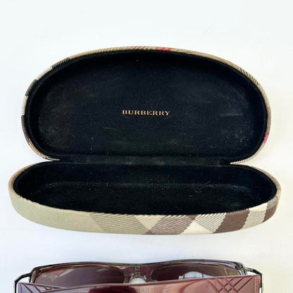 Vintage Burberry burgundy sunglasses