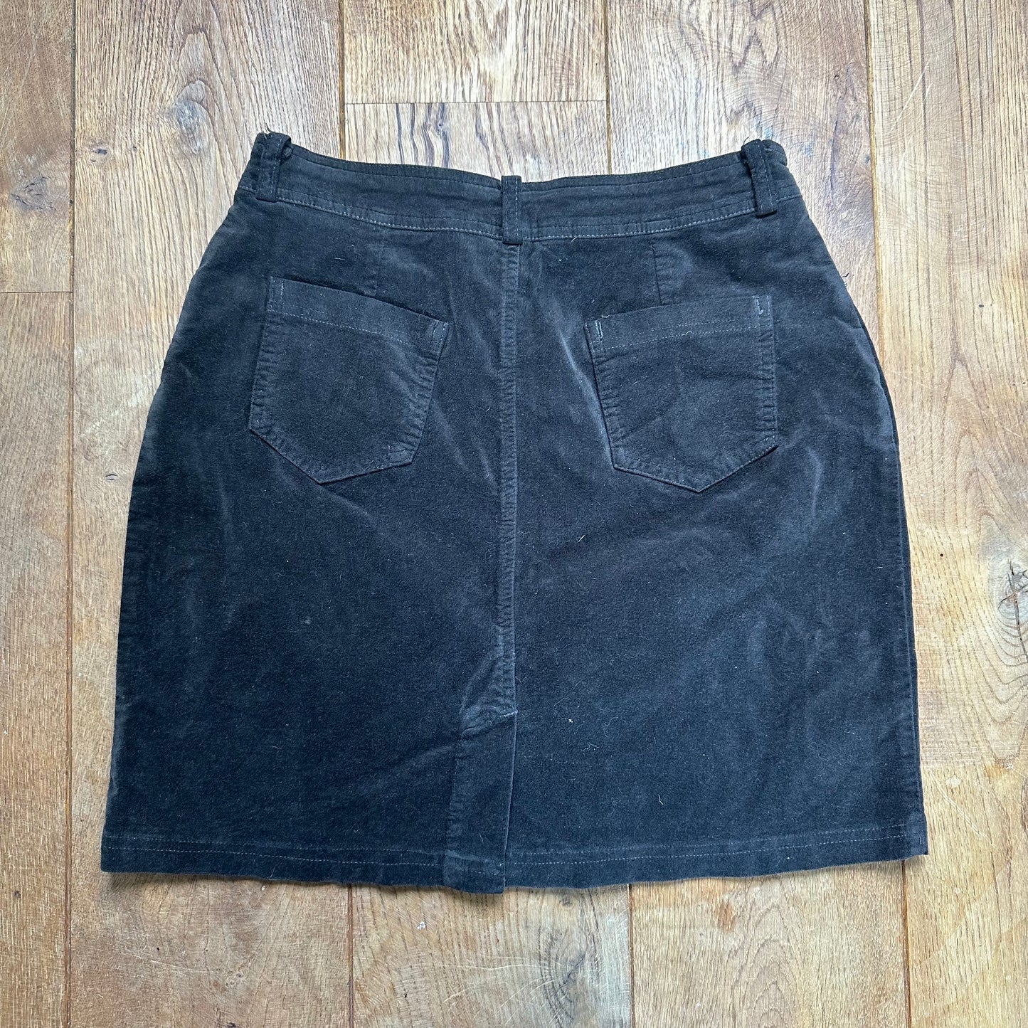 Brown velour skirt M