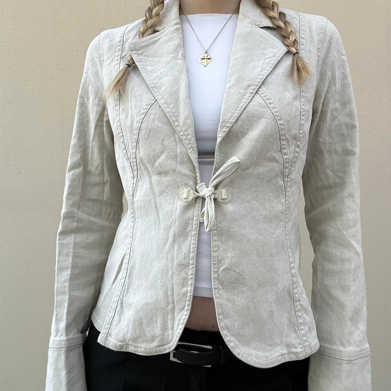 Vintage 00s linen blazer