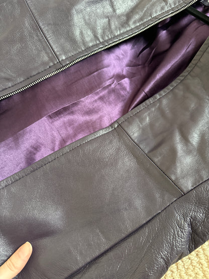 Vintage purple leather jacket