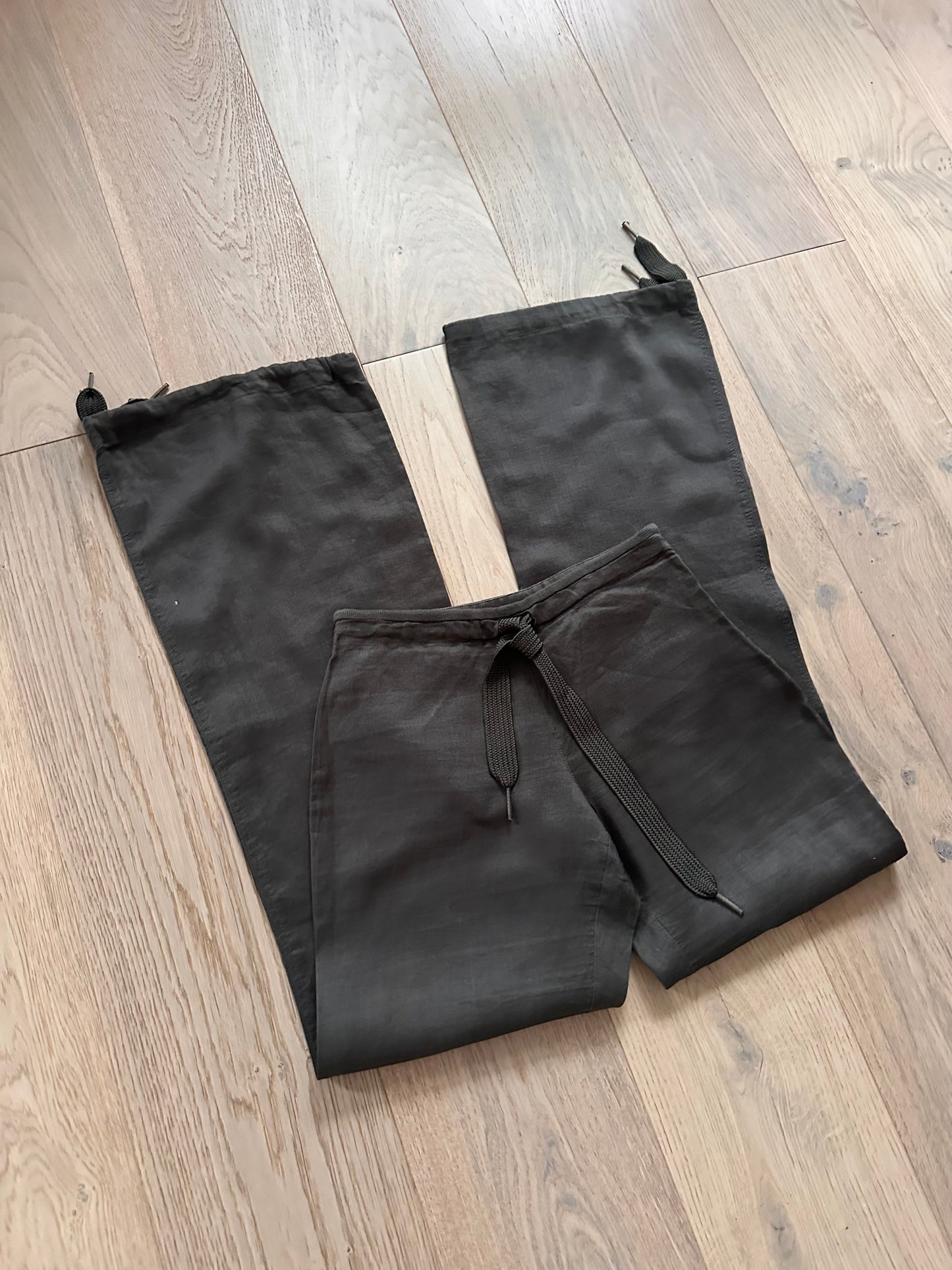 SALE vintage khaki linen trousers