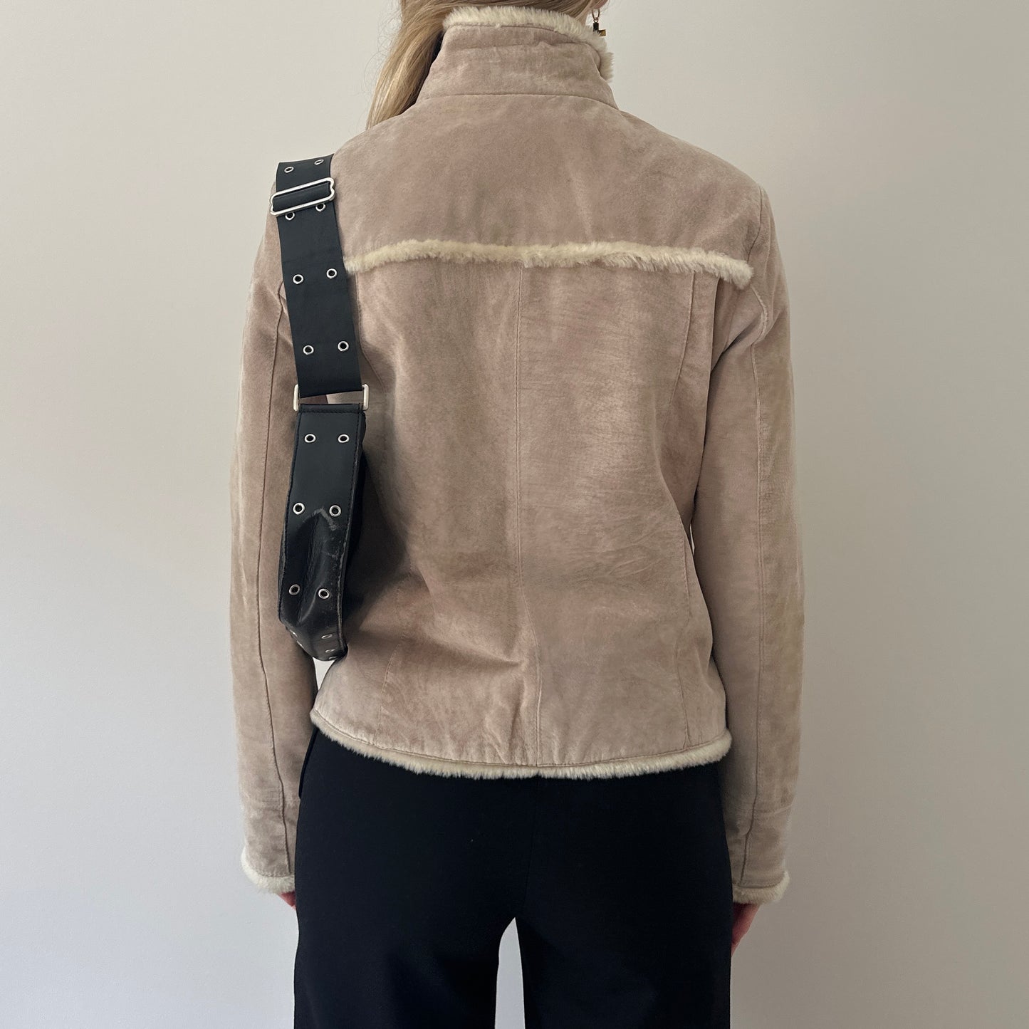 Vintage suede Sherpa jacket