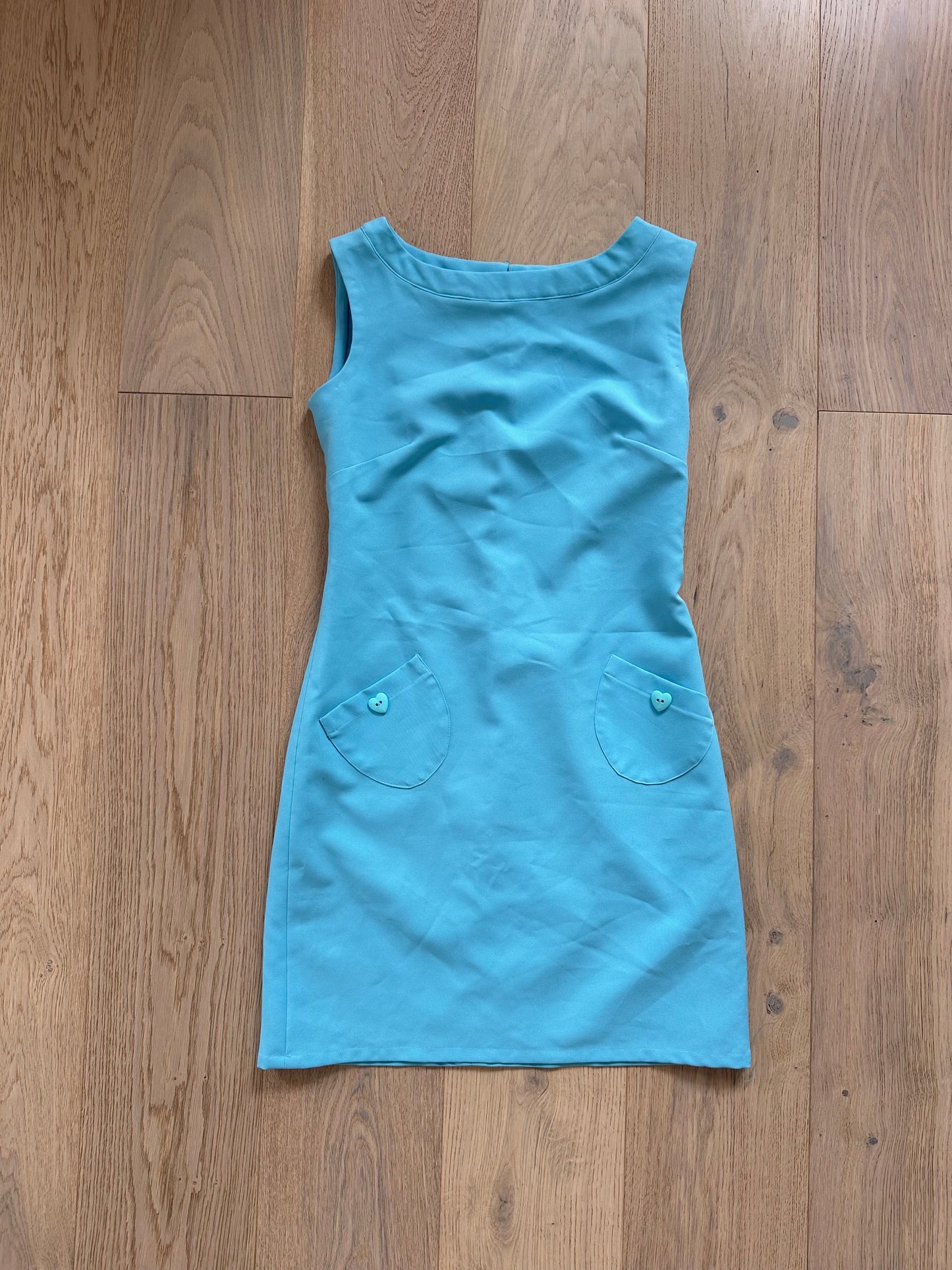 SALE vintage turquoise dress