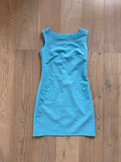 SALE vintage turquoise dress