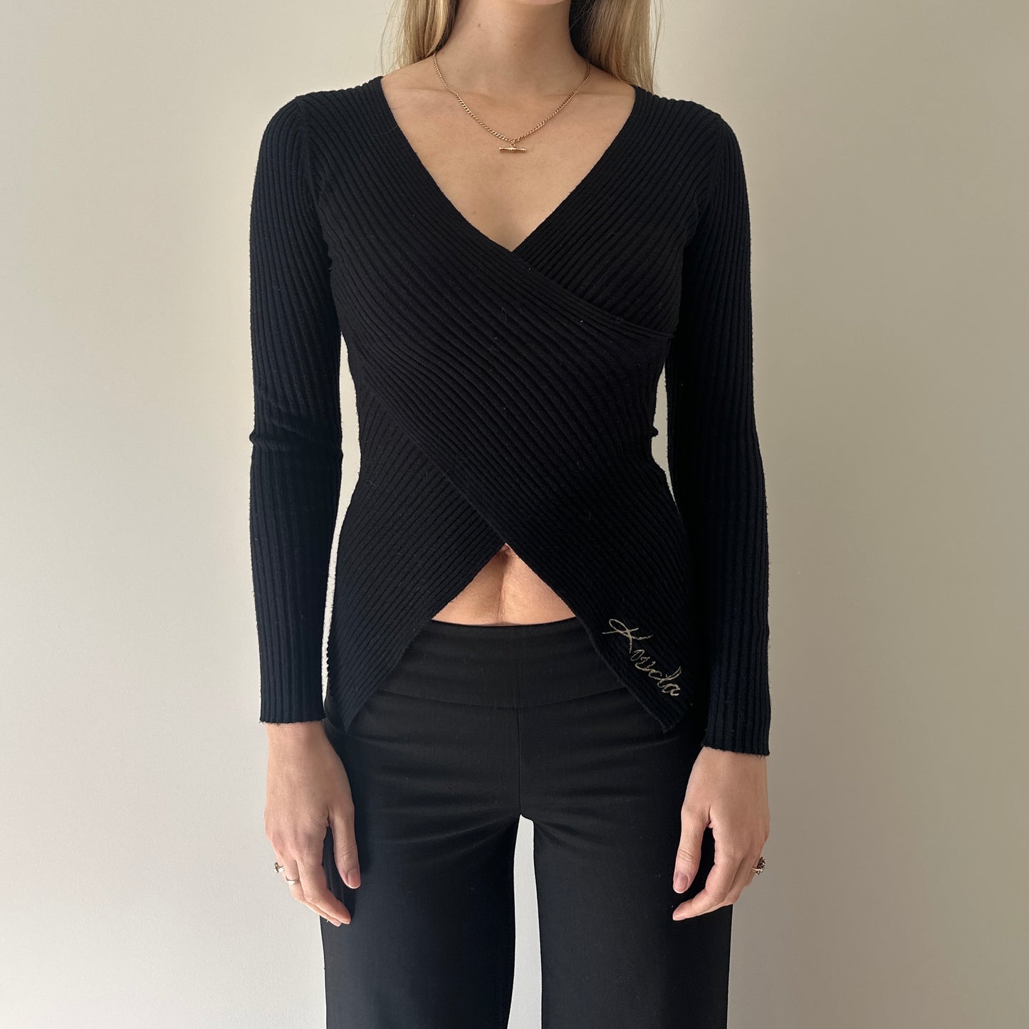 Vintage criss-cross jumper