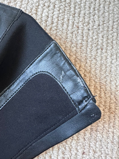 Vintage buckle leather boots