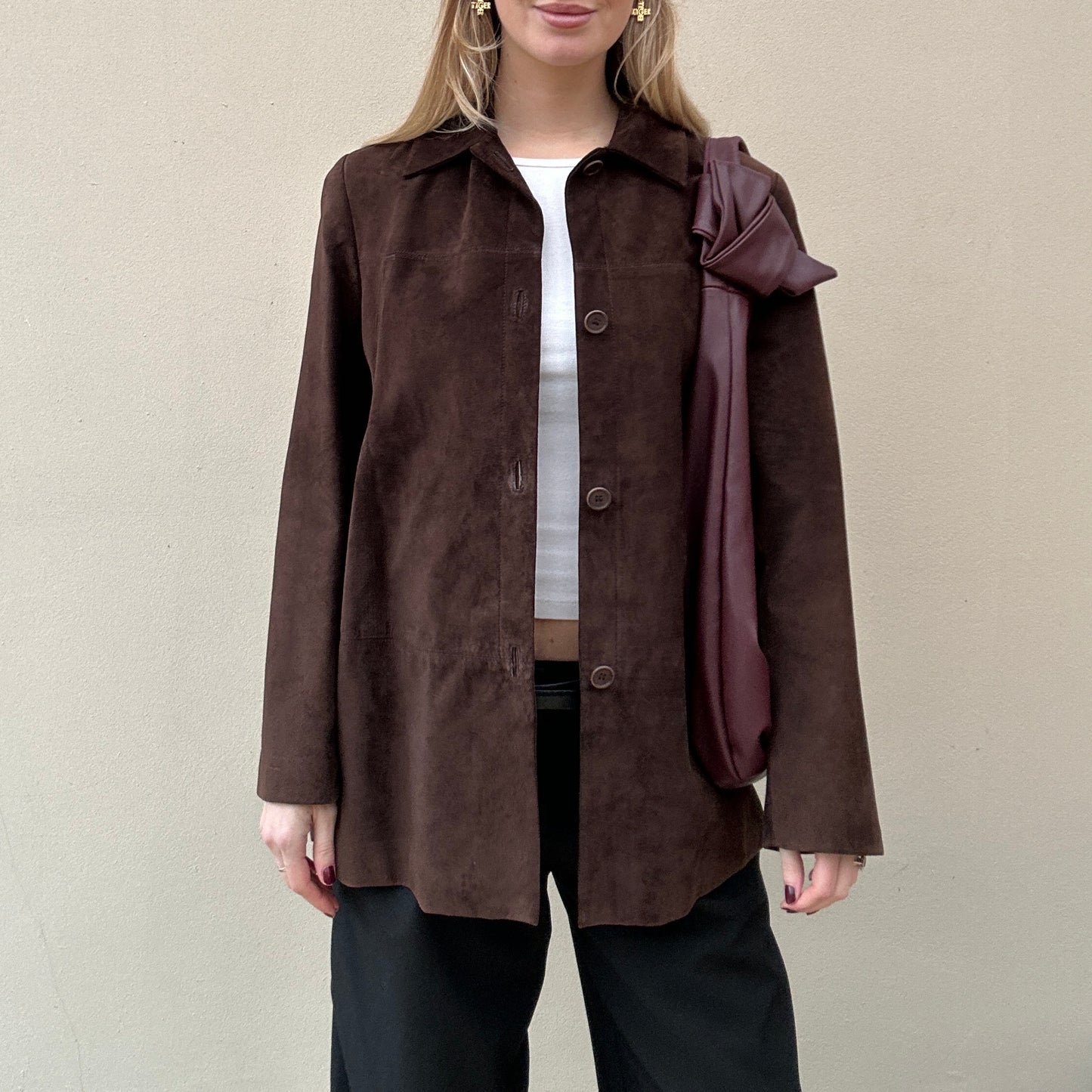 Vintage brown suede jacket