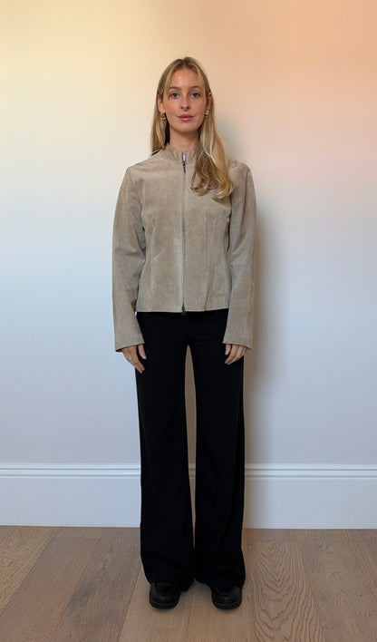 Vintage camel suede jacket