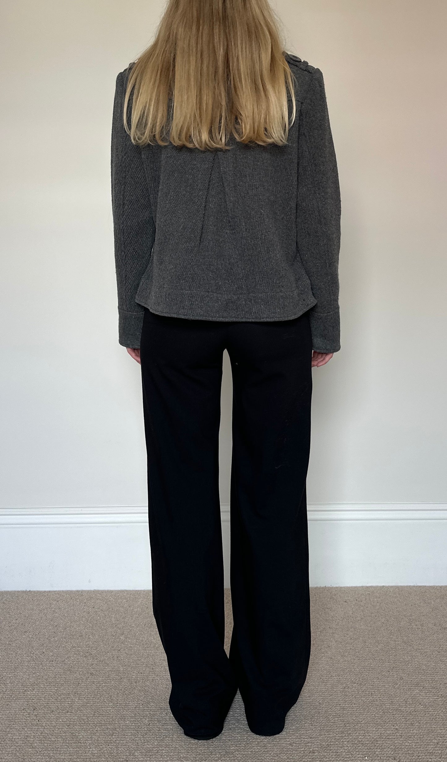 Vintage charcoal pea coat