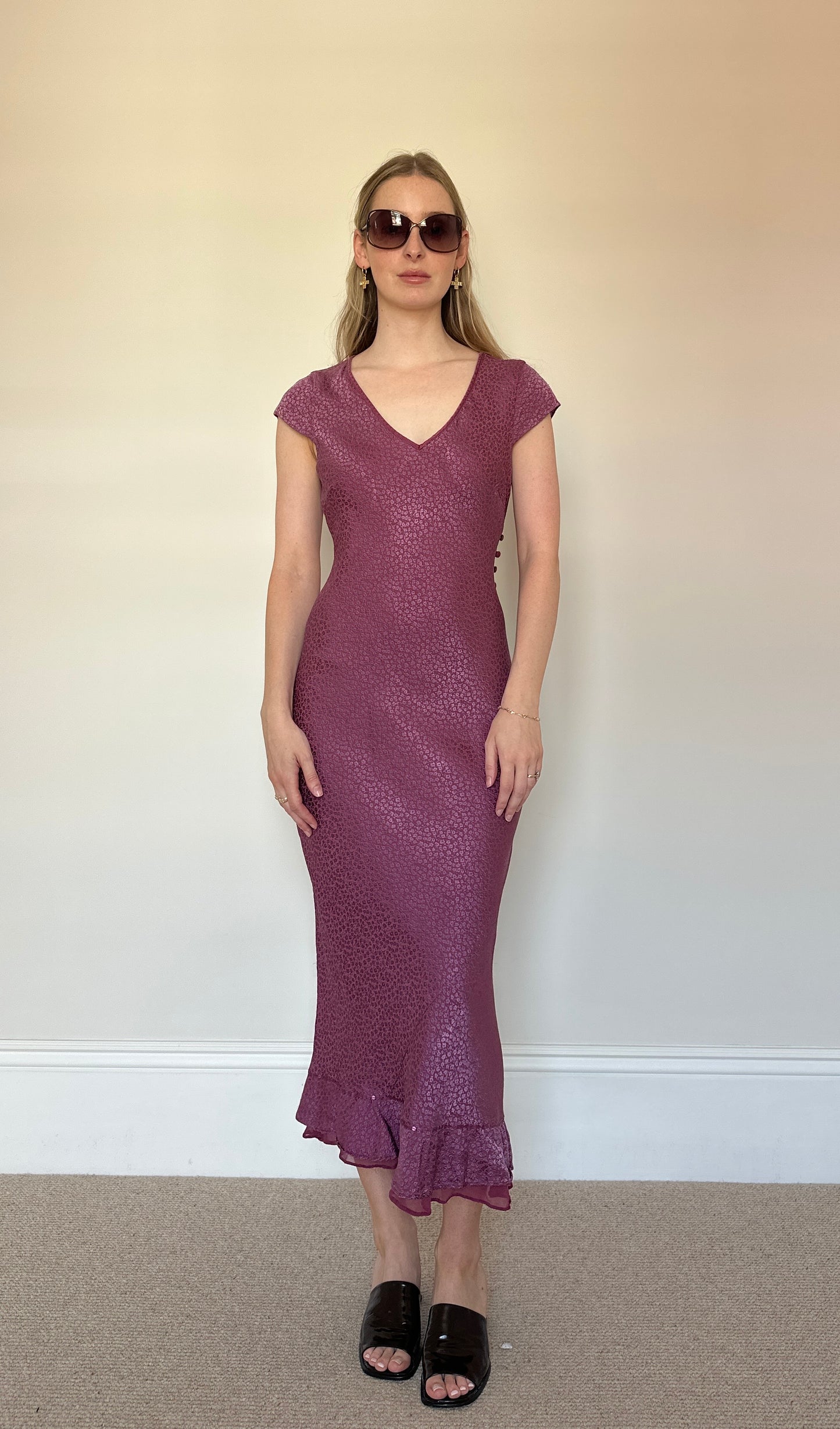 Vintage Silk mix Dress
