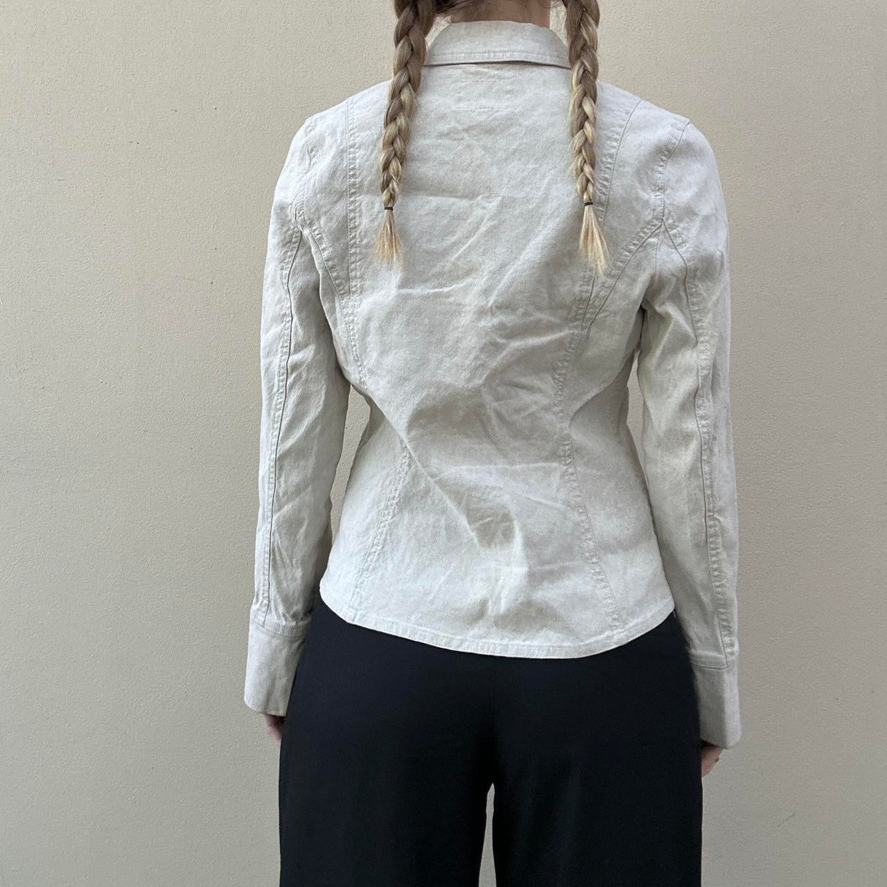 Vintage 00s linen blazer