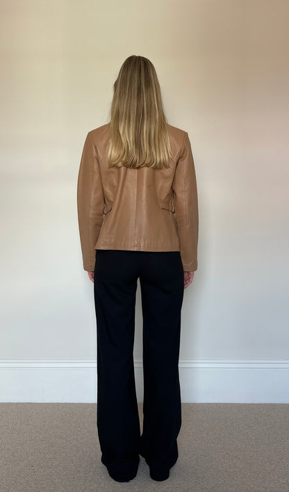 Vintage tan leather jacket