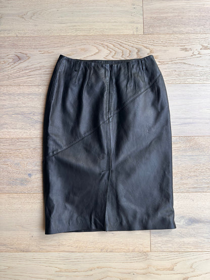 SALE Karen millen real leather skirt