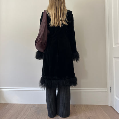 Vintage Mongolian afghan coat