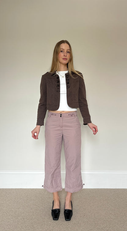 Vintage brown cropped jacket